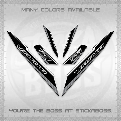 CLICK 125 V3 VARIO DECALS (2024 SV 12-A1 STYLE) STICKER DECALS By STICKABOSS