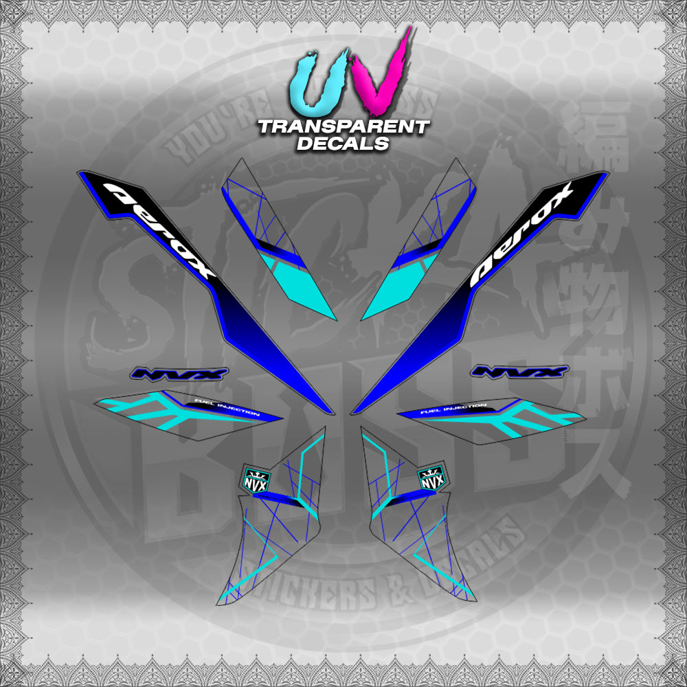 【PREMIUM UV PRINT】TRANSPARENT AEROX V3 ALPHA TURBO INDO-MALAYSIAN (AV3MAMABO)【WITH FREEBIES】