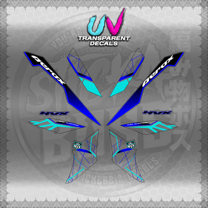 【PREMIUM UV PRINT】TRANSPARENT AEROX V3 ALPHA TURBO INDO-MALAYSIAN (AV3MAMABO)【WITH FREEBIES】