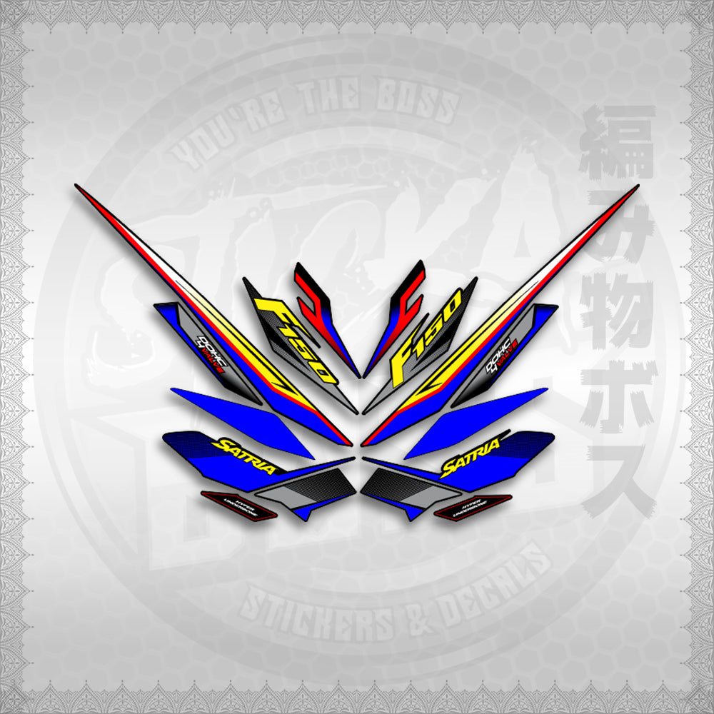 STICKER DECALS for RAIDER 150 FI THAI (RFISATH03DE) By STICKABOSS (SOFIE LAMINATED WATERPROOF)