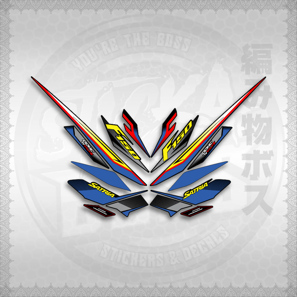 STICKER DECALS for RAIDER 150 FI THAI (RFISATH03DE) By STICKABOSS (SOFIE LAMINATED WATERPROOF)