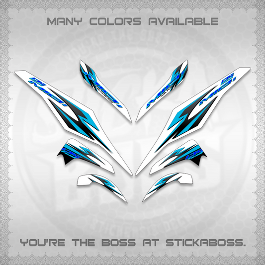 MIO I 125 M3 INDO-MALAY FOR WHITE (SHARP CODE AM3) STICKER DECALS By STICKABOSS (Copy)