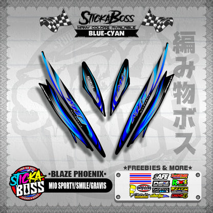 MIO SPORTY / SMILE / GRAVIS DECALS ( BLAZE PHOENIX )【WITH FREEBIES】