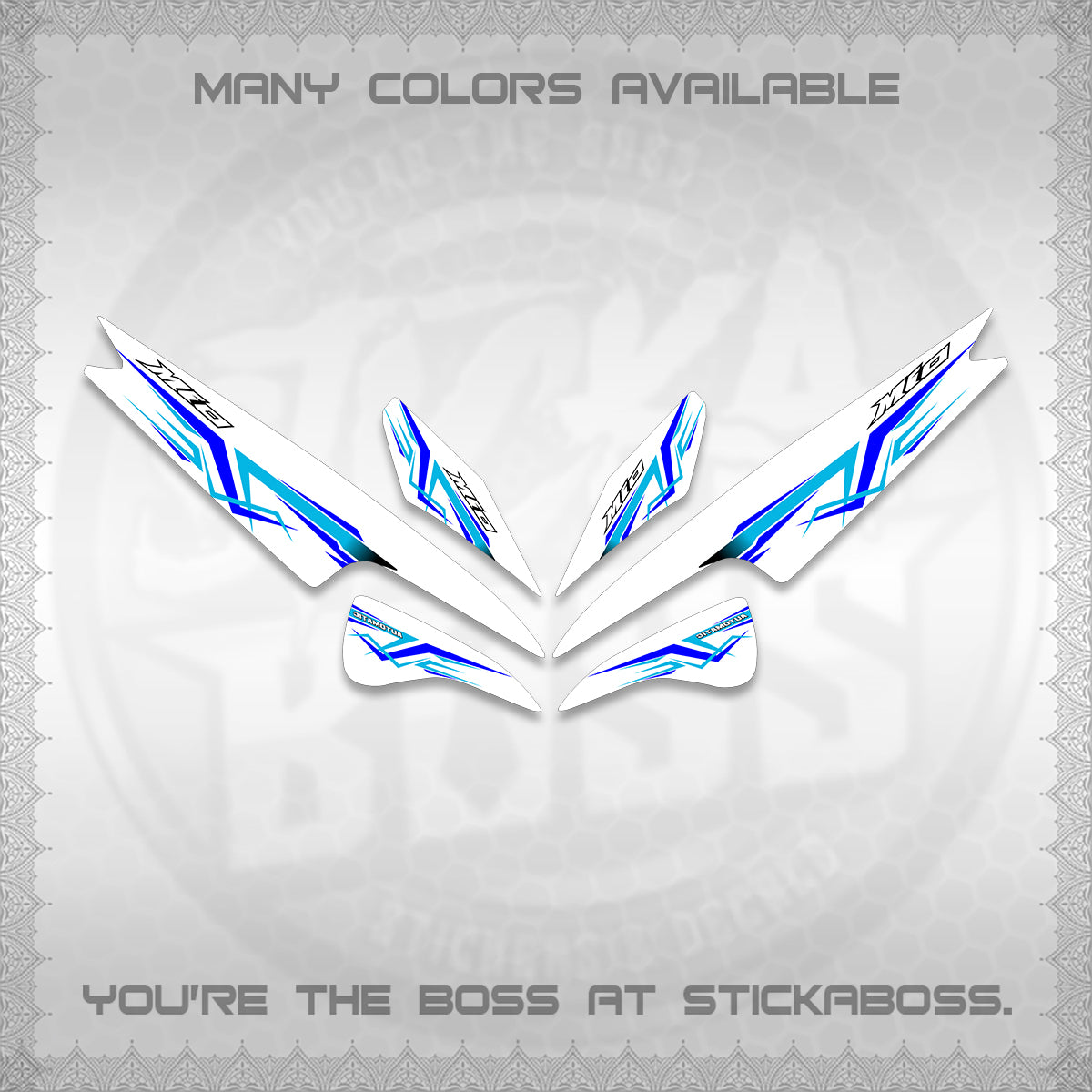 MIO SPORTY  SMILE INDO DECALS FOR WHITE (A24 VARIASI) STICKER DECALS BY STICKABOSS