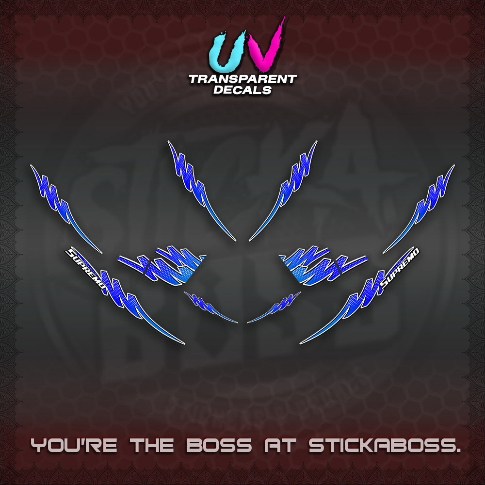 AEROX V2 UV TRANSPARENT STRIPING DECALS (2 TONE PUTRA VIRDIAN)STICKER DECALS By STICKABOSS (Copy)