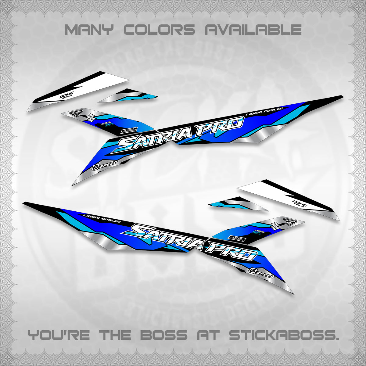 RAIDER PRO SATRIA DECALS (2026 NTN N19) STICKER DECALS BY STICKABOSS (Copy)