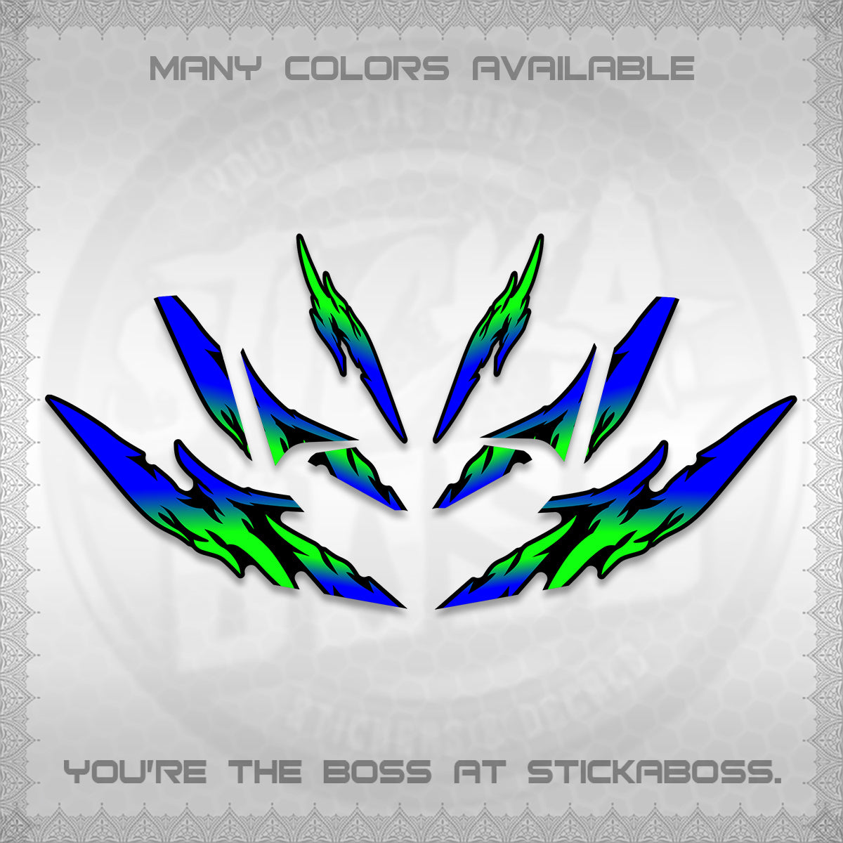CLICK 125 V4 VARIO DECALS (2026 TAMIYA-STYLE RACING DESIGN) STICKER KITS By STICKABOSS