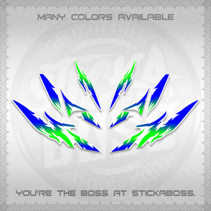 CLICK 125 V4 VARIO FOR WHITE DECALS (2026 TAMIYA-STYLE RACING DESIGN) STICKER KITS By STICKABOSS