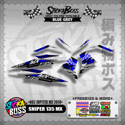 SNIPER 135 MX DECALS ( 002 JUPITER MX 2014 )【WITH FREEBIES】