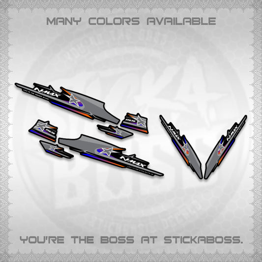 NMAX V1 THAI-INDO DECALS (THMI 02 DESIGN)STICKER DECALS By STICKABOSS