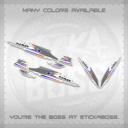 NMAX V1 FOR WHITE THAI-INDO DECALS (THMI 02 DESIGN)STICKER DECALS By STICKABOSS