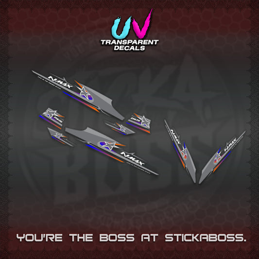 NMAX V1 THAI-INDO  UV TRANSPARENT DECALS (THMI 02 DESIGN)STICKER DECALS By STICKABOSS