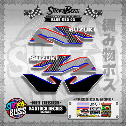 X4 STOCK DECALS ( NET DESIGN )【WITH FREEBIES】