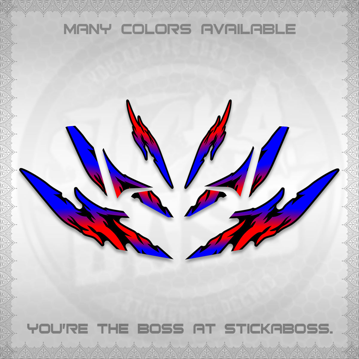 CLICK 125 V4 VARIO DECALS (2026 TAMIYA-STYLE RACING DESIGN) STICKER KITS By STICKABOSS
