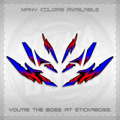 CLICK 125 V4 VARIO DECALS (2026 TAMIYA-STYLE RACING DESIGN) STICKER KITS By STICKABOSS