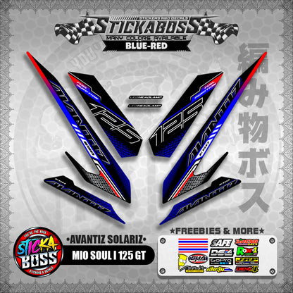 MIO SOUL I 125 GT STICKER DECALS ( AVANTIZ SOLARIZ )【WITH FREEBIES】