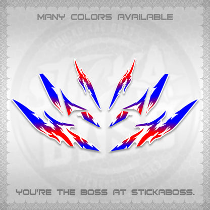 CLICK 125 V4 VARIO FOR WHITE DECALS (2026 TAMIYA-STYLE RACING DESIGN) STICKER KITS By STICKABOSS