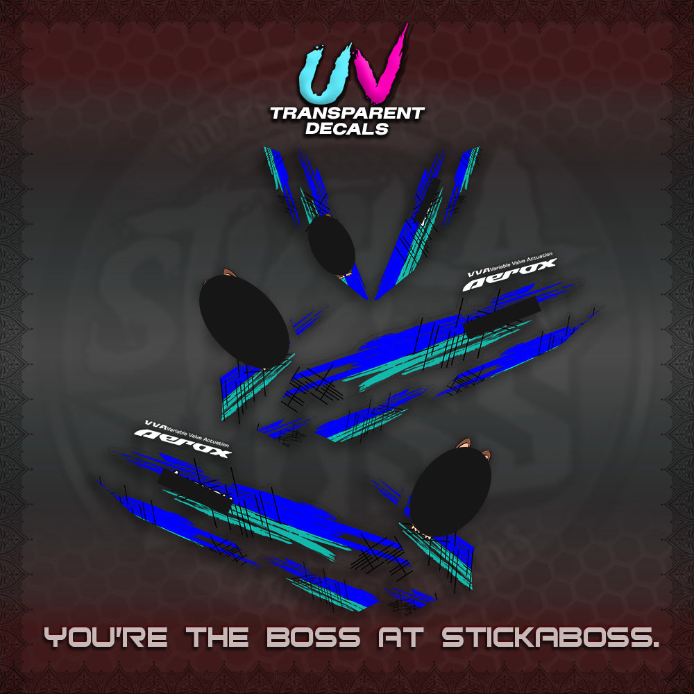 AEROX V2 DECAL(STUFF TOY 2 TONE)STICKER DECALS By STICKABOSS