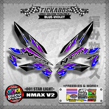 NMAX V2 STICKER DECALS ( 001 STAR LIGHT )【WITH FREEBIES】