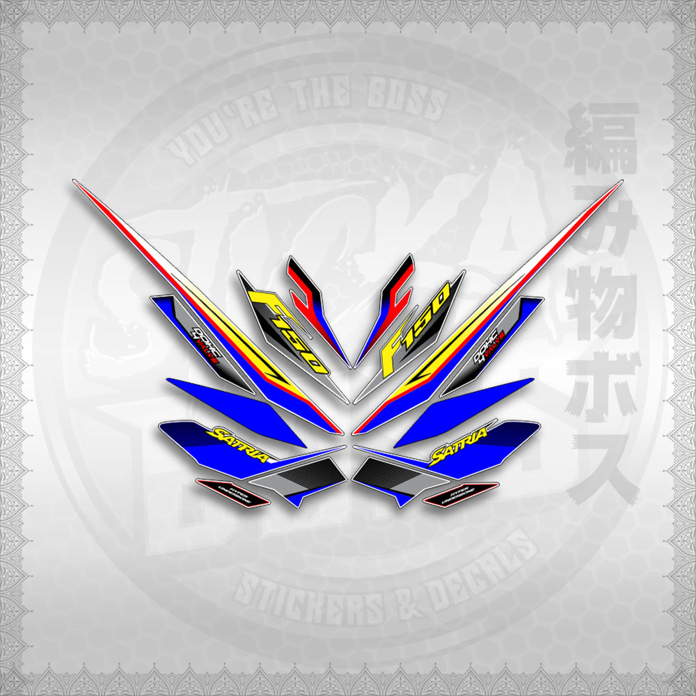 STICKER DECALS for RAIDER 150 FI THAI (RFISATH03DE) By STICKABOSS (SOFIE LAMINATED WATERPROOF)
