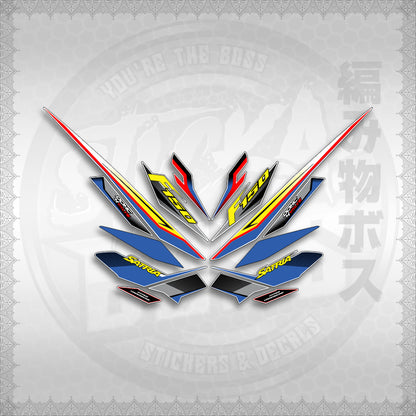 STICKER DECALS for RAIDER 150 FI THAI (RFISATH03DE) By STICKABOSS (SOFIE LAMINATED WATERPROOF)