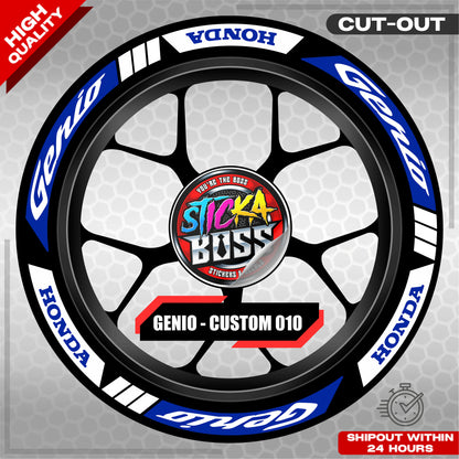 GENIO MAG STICKER SET ( 2 MAGS ) - CUSTOM 010 | VINYL WATERPROOF CUT-OUT DECALS