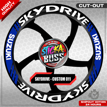 SKYDRIVE MAG STICKER SET ( 2 MAGS ) - CUSTOM 011 | VINYL WATERPROOF CUT-OUT DECALS