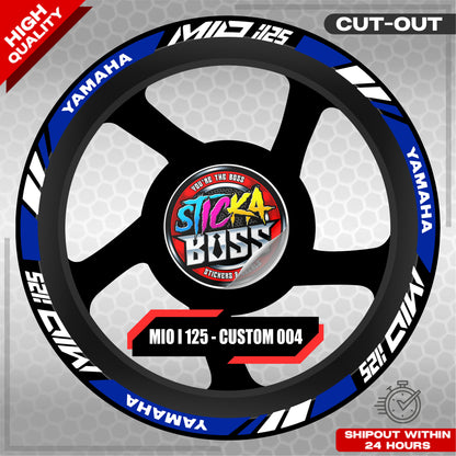 MIO I 125 MAG STICKER SET  ( 2 MAGS ) - CUSTOM 004 | VINYL WATERPROOF CUT-OUT DECALS