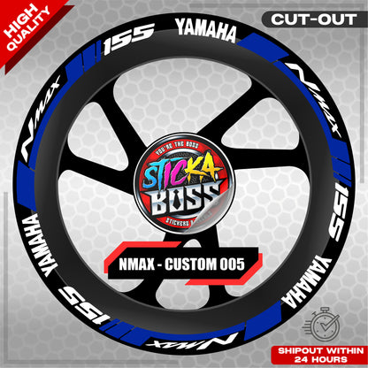 NMAX 155 MAG STICKER SET ( 2 MAGS ) - CUSTOM 005 | VINYL WATERPROOF CUT-OUT DECALS