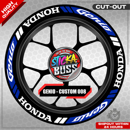 GENIO MAG STICKER SET ( 2 MAGS ) - CUSTOM 008 | VINYL WATERPROOF CUT-OUT DECALS