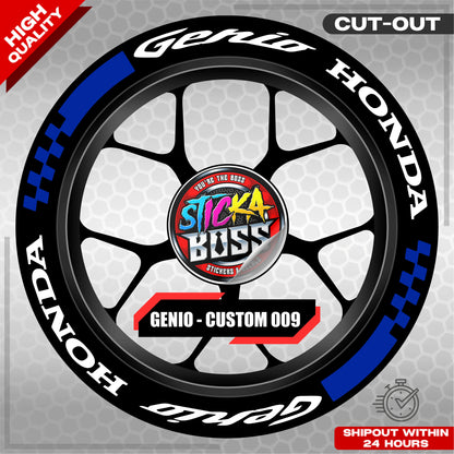 GENIO MAG STICKER SET ( 2 MAGS ) - CUSTOM 009 | VINYL WATERPROOF CUT-OUT DECALS