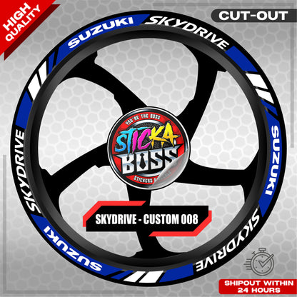 SKYDRIVE MAG STICKER SET ( 2 MAGS ) - CUSTOM 008 | VINYL WATERPROOF CUT-OUT DECALS