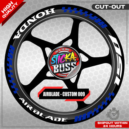 AIRBLADE 150 / 160 MAG STICKER SET ( 2 MAGS ) - CUSTOM 009 | VINYL WATERPROOF CUT-OUT DECALS