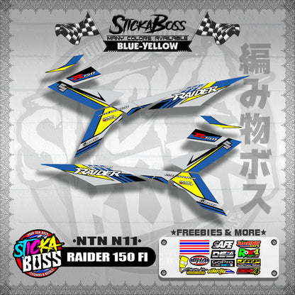 RAIDER 150 FI DECALS ( NTN N11 )【WITH FREEBIES】