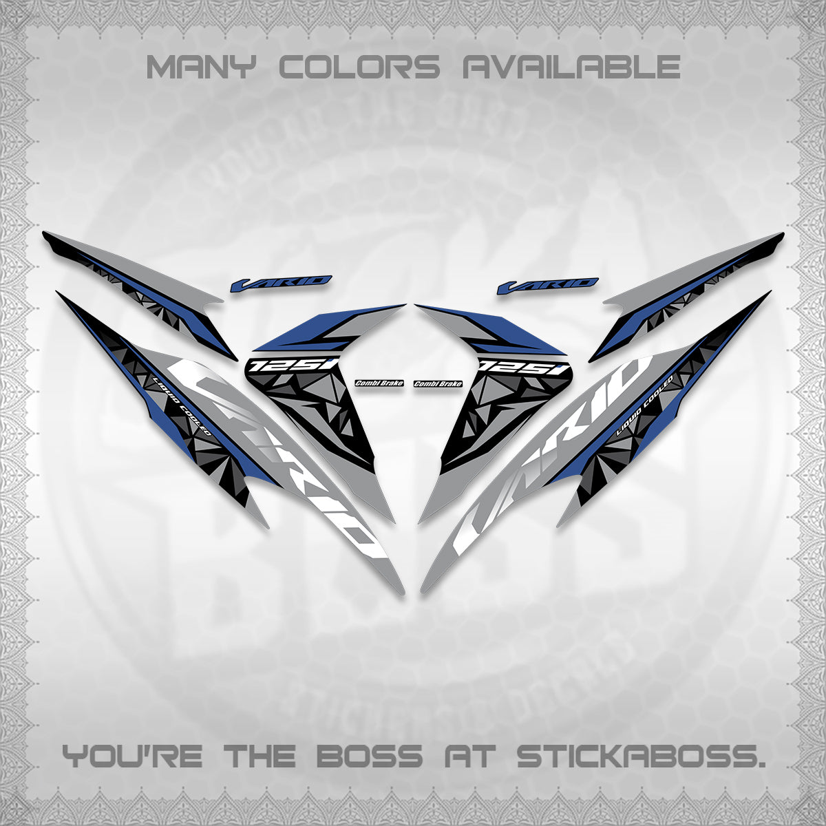 CLICK 125 V2 VARIO DECALS (2018–2022 STYLE DESIGN) STICKER DECALS BY STICKABOSS