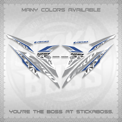 CLICK 125 V2 VARIO FOR WHITE DECALS (2018–2022 STYLE DESIGN) STICKER DECALS BY STICKABOSS