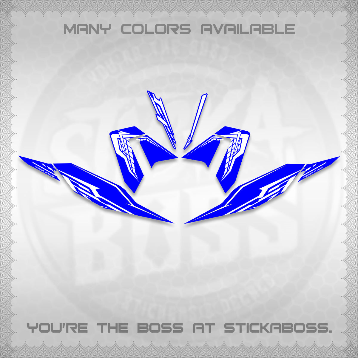 CLICK 125 V4 DECALS (2026 VEERIZA STYLISH DESIGN) STICKER DECALS By STICKABOSS