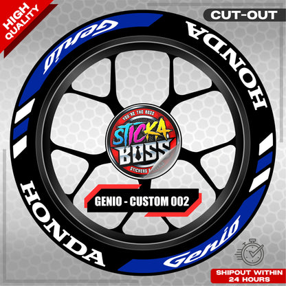 GENIO MAG STICKER SET ( 2 MAGS ) - CUSTOM 002 | VINYL WATERPROOF CUT-OUT DECALS