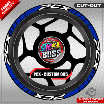 PCX 150 / 160 MAGS STICKER SET  ( 2 MAGS ) - CUSTOM 005 | VINYL WATERPROOF CUT-OUT DECALS