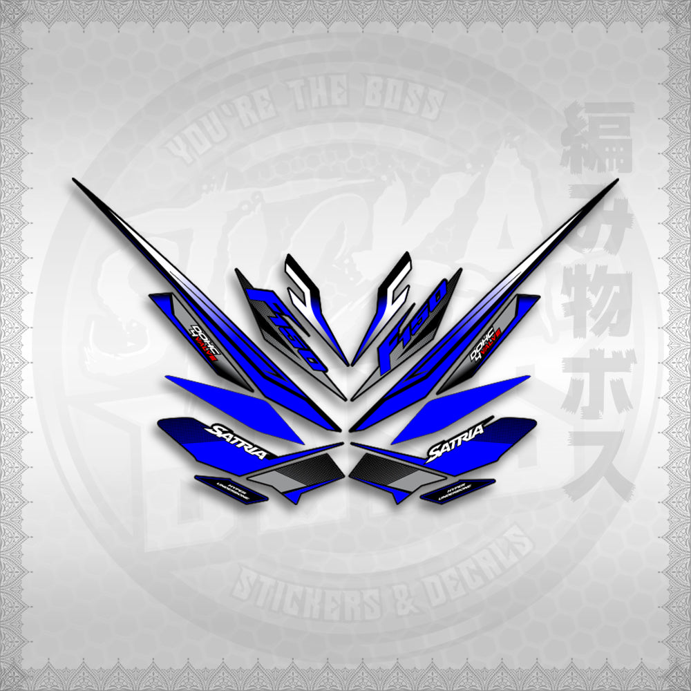 STICKER DECALS for RAIDER 150 FI THAI (RFISATH03DE) By STICKABOSS (SOFIE LAMINATED WATERPROOF)