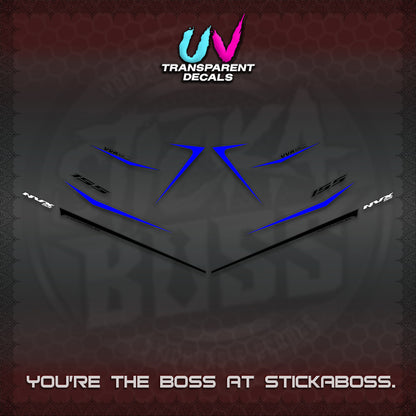 AEROX 155 V2 UV TRANSPARENT DECALS (2026 NVX MINIMALIST 01) STICKER KITS BY STICKABOSS