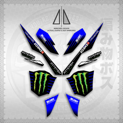 STICKER DECALS for AEROX V3 ALPHA TURBO INDO (AV3MOED01) By STICKABOSS (SOFIE LAMINATED WATERPROOF)