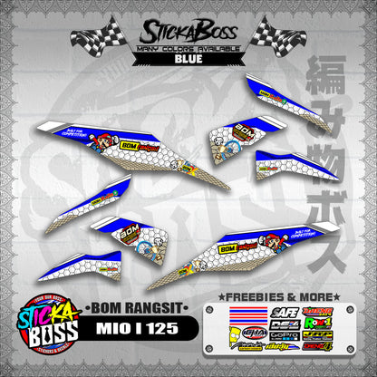 MIO I 125 INDO DECALS ( BOM RANGSIT )【WITH FREEBIES】