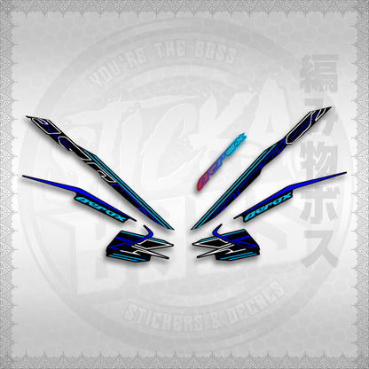 STICKER DECALS for AEROX V3 ALPHA TURBO INDO (AV3CYCI) By STICKABOSS (SOFIE LAMINATED WATERPROOF)
