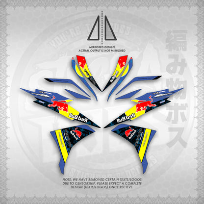 STICKER DECALS for SNIPER 135 MX (S135REBUIN)By STICKABOSS (SOFIE LAMINATED WATERPROOF)