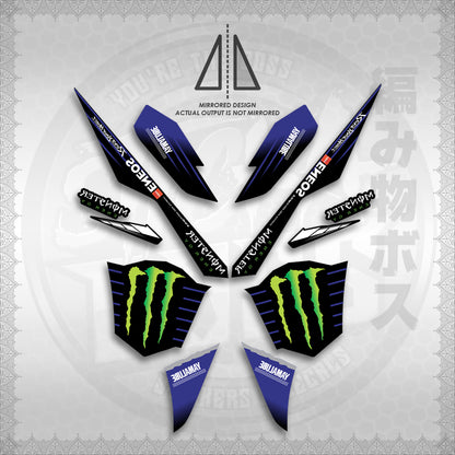 STICKER DECALS for AEROX V3 ALPHA TURBO INDO (AV3MOED01) By STICKABOSS (SOFIE LAMINATED WATERPROOF)