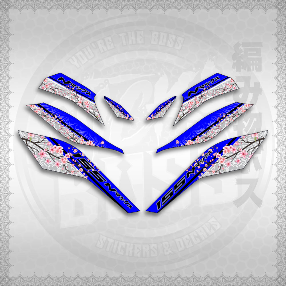 STICKER DECALS for NMAX V3 TURBO INDO (NV3SAIN) By STICKABOSS (SOFIE LAMINATED WATERPROOF)