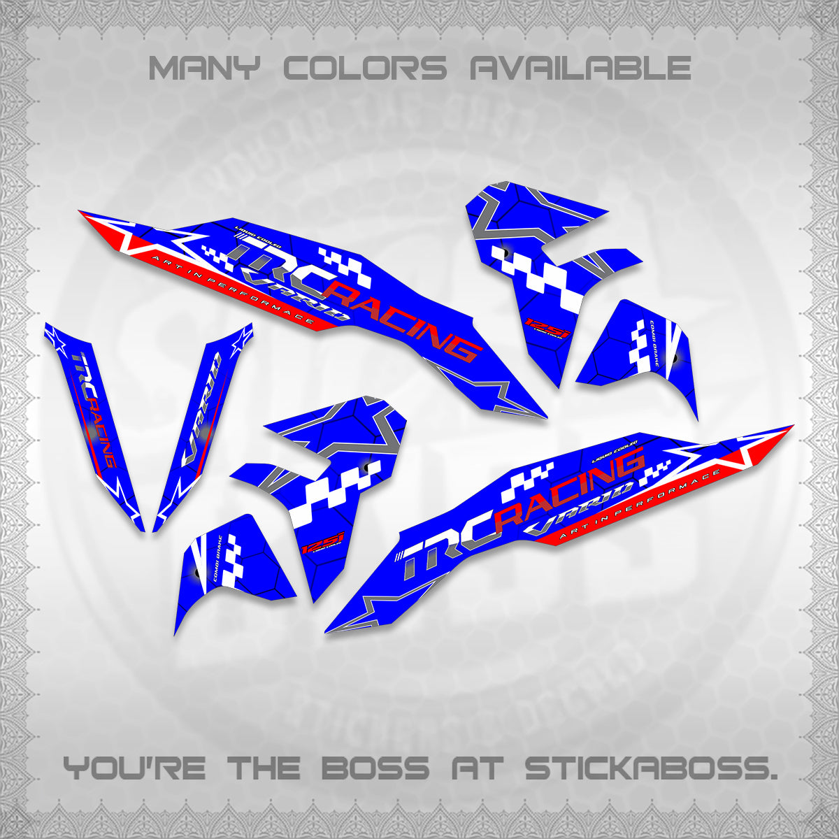 CLICK V3 DECALS (2026 TRC RACING DESIGN)STICKER DECALS By STICKABOSS