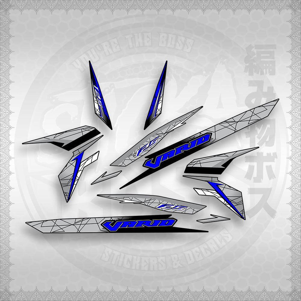 STICKER DECALS for CLICK 125 V3 ( CV3VASTTEDE ) By STICKABOSS (SOFIE LAMINATED WATERPROOF)