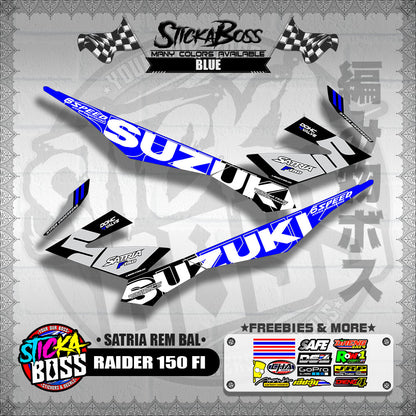 RAIDER 150 FI DECALS ( SATRIA REM BAL )【WITH FREEBIES】